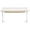 vidaXL Frittst&aring;ende markise 600x300 m kremhvit