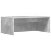 vidaXL Veggmontert skrivebord Betonggr&aring; Konstruert tre 80 x 45 x 30 cm