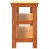 vidaXL Arbeidsbenk Vokset Brun 181.5 x 50 x 80 cm Massiv furu