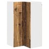 vidaXL Vegghj&oslash;rneskap PORTO Gammelt tre 57 x 57 x 100 cm