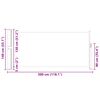 vidaXL Uttrekkbar sidemarkise 140 x 300 cm svart