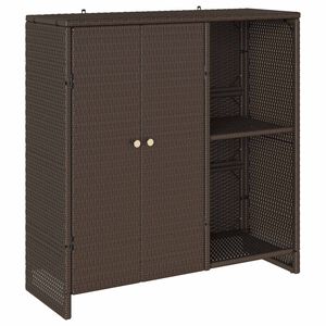 vidaXL Oppbevaringsskap med hylle Brun 100 x 36 x 102 cm Rotting