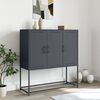 vidaXL Highboard antrasitt 100,5x39x107 cm stål