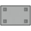 vidaXL Veggmontert magnettavle svart 30x20 cm herdet glass