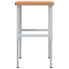 vidaXL Arbeidsbenk 100x60x(73-99,5) cm heltre b&oslash;k rektangul&aelig;r