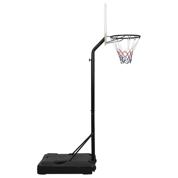 vidaXL Basketballstativ hvit 237-307 cm polyeten