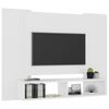 vidaXL Veggmontert TV-benk hvit 120x23,5x90 cm konstruert tre