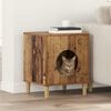 vidaXL Katt Hus Gammelt tre 42,5 x 40 x 53 cm Konstruert tre