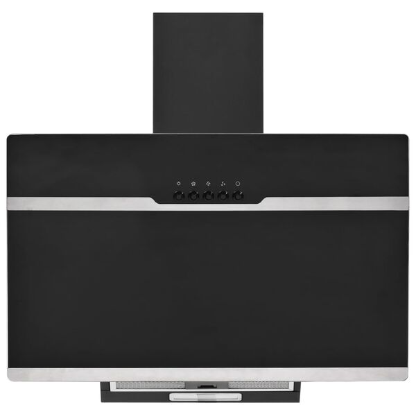 vidaXL Vegghengt kj&oslash;kkenvifte RGB 60 cm rustfritt st&aring;l og herdet glass