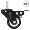 vidaXL Svivhjul 24 stk med bremser 50 mm