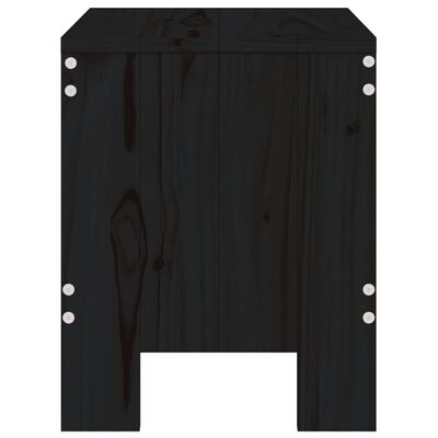 vidaXL Hagekrakker 2 stk svart 40x36x45 cm heltre furu