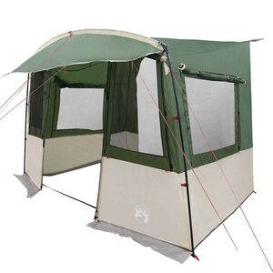 vidaXL Tailgate-telt for campingvogn med tak gr&oslash;nn 352 x 250 x 240 cm