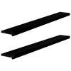 vidaXL Vinduskarmer 2 stk brunsvart 160x20x2 cm heltre eik
