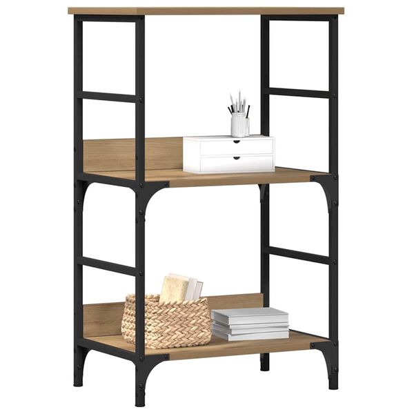 vidaXL Bokhylle artisan eik 50x33x82 cm konstruert tre