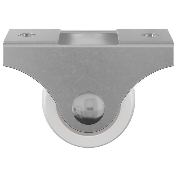 vidaXL Hjul 2 pcs Hvit 42 x 11,5 x 29 mm Jern