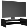 vidaXL Monitorstativ svart 50x27x15 cm heltre furu