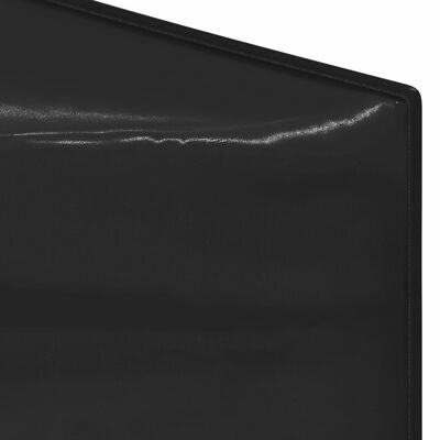 vidaXL Sammenleggbart festtelt med sidevegger svart 2x2 m