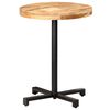 vidaXL Bistrobord rundt Ø60x75 cm grovt mangotre