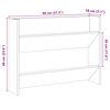 vidaXL Veggmontert skohylle gammelt tre 80x18x60 cm konstruert tre