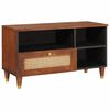 vidaXL TV-skap Brun 80 x 33,5 x 46 cm Massiv mango tre