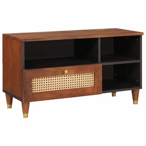 vidaXL TV-skap Brun 80 x 33,5 x 46 cm Massiv mango tre