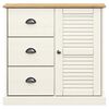 vidaXL Highboard VIGO hvit 78x40x175 cm heltre furu