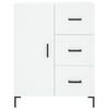 vidaXL Highboard hvit 69,5x34x180 cm konstruert tre