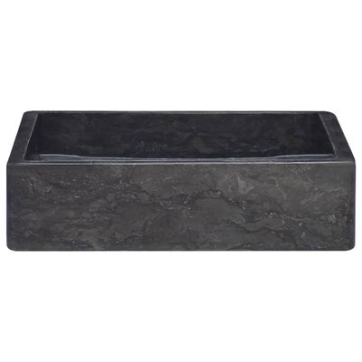 vidaXL Vask 40x40x10 cm marmor svart