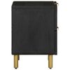 vidaXL Nattbord 2 stk svart 40x33x46 cm heltre mango