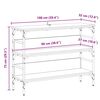 vidaXL Konsollbord Gammelt tre 100 x 32 x 75 cm Konstruert tre