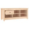 vidaXL Skoskap 110x38x45,5 cm heltre furu
