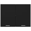 vidaXL Hengende skap "Lyon" svart 80x31x60 cm konstruert tre
