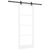 vidaXL Skyved&oslash;r ORKDAL Hvit og svart 93 x 232 cm