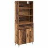 vidaXL H&oslash;yskap 2 stk. Gammelt tre 69,5 x 34 x 180 cm