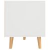 vidaXL TV-benk hvit 90x40x48,5 cm konstruert tre