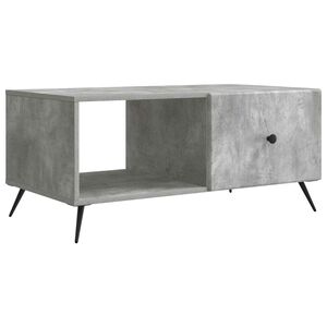 vidaXL Kaffebord Betonggr&aring; 90 x 50 x 40 cm Konstruert tre