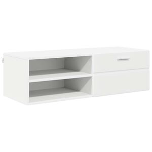 vidaXL Tre skap 100,5 x 39 x 30 cm Hvit Konstruert tre