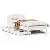 vidaXL Sengeramme uten madrass hvit 75x190 cm heltre furu