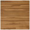 vidaXL Bordplate 80 x 80 x 3,5 cm Torget Massivt Teaktre Naturlig