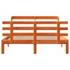 vidaXL Sengeramme med hodegavl voksbrun 150x200 cm heltre furu
