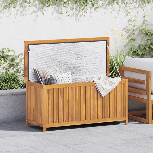 vidaXL Putekasse 120x50x58 cm heltre teak