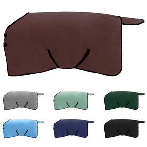 vidaXL Hestepledd Helt m&oslash;rk brun Polyester