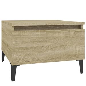 vidaXL Sidebord sonoma eik 50x46x35 cm konstruert tre