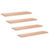 vidaXL Trappetrinn 4 stk. 120 x 25 x 2 cm Naturlig Massiv b&oslash;ketre