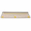 vidaXL Selvklebende trappematter sisal 15 stk 65x21x4 cm platina