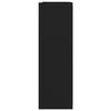 vidaXL Speilskap til baderom svart 62,5x20,5x64 cm konstruert tre
