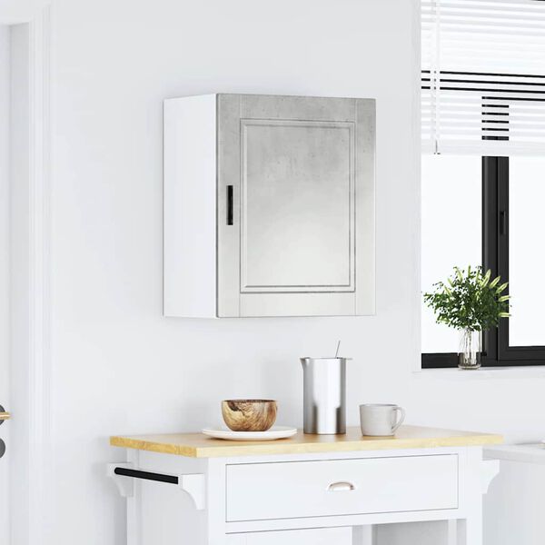 vidaXL Kj&oslash;kken veggskap Porto betonggr&aring; konstruert tre