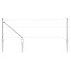 vidaXL Gjerdep&aring;le s&oslash;lv 50 x 0,6 m (50 mm nett) St&aring;l