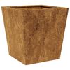 vidaXL Hageplanter 2 stk 40x40x40 cm oksidert stål