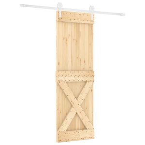 vidaXL Skyved&oslash;r 80 x 210 cm Heltre furu Naturlig og Hvit